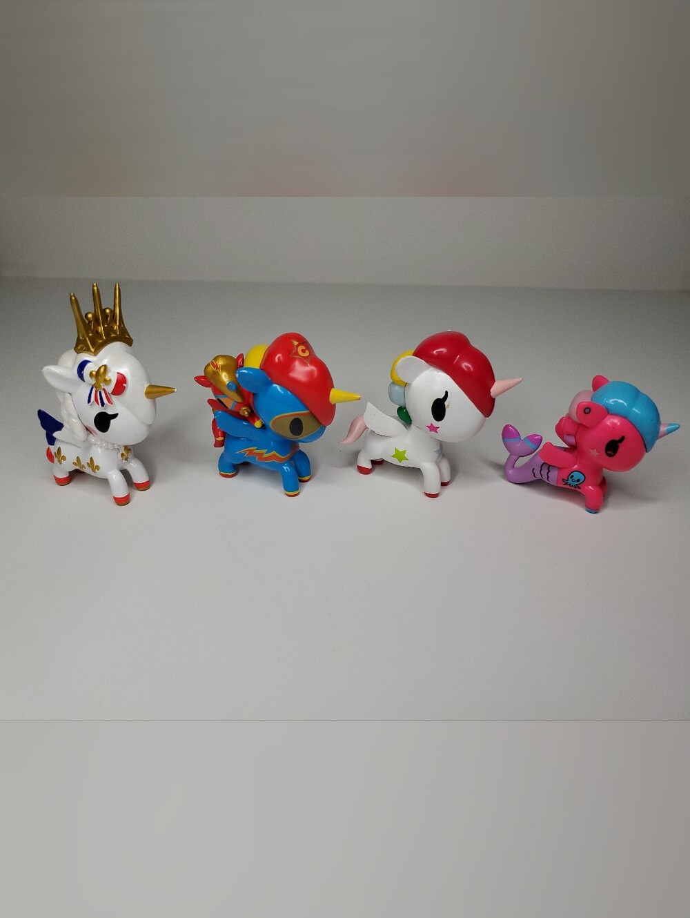 Tokidoki Unicorno & Mermicorno Lot of 4 Stellina Octavia Madeline Scooter Lil' J